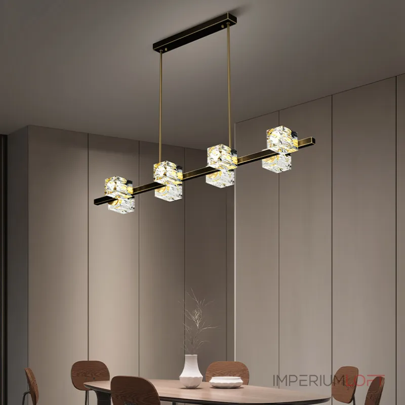 Потолочный светильник MICHAL LONG L8 Brass Black от ImperiumLoft