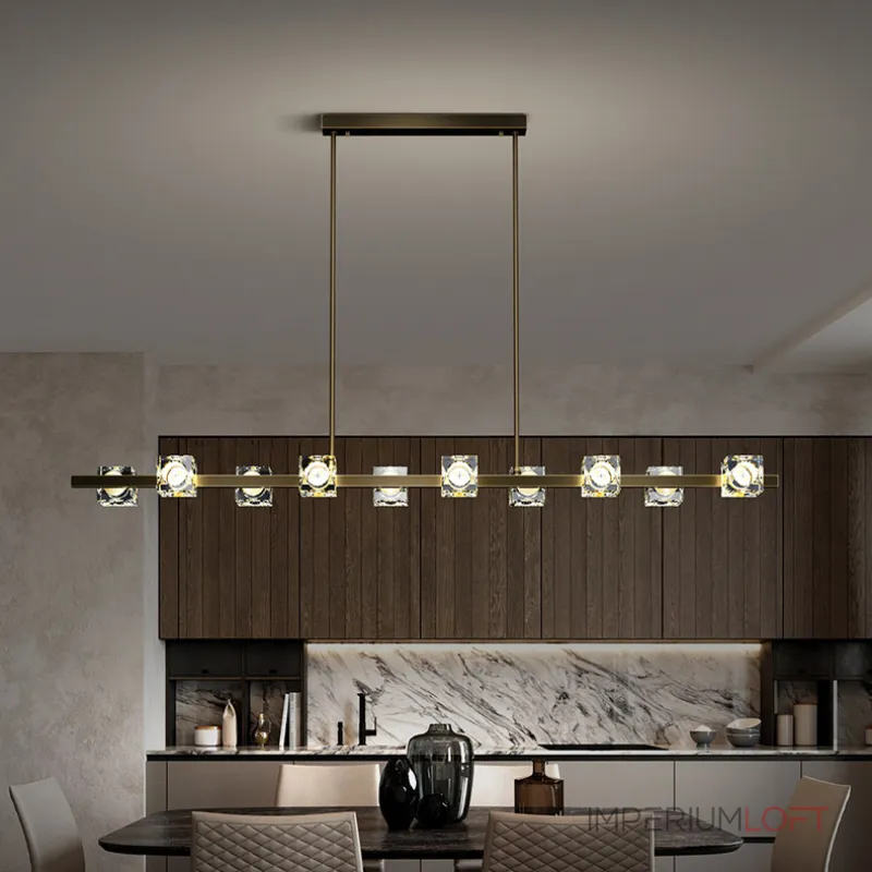 Потолочный светильник MICHAL LONG L8 Brass Black от ImperiumLoft