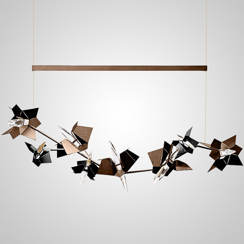 Подвесной светильник BERGAMO L150 Black от ImperiumLoft