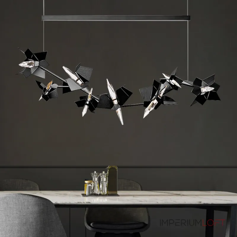 Подвесной светильник BERGAMO L150 Black от ImperiumLoft