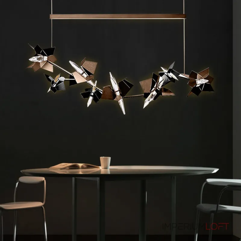 Подвесной светильник BERGAMO L150 Black от ImperiumLoft