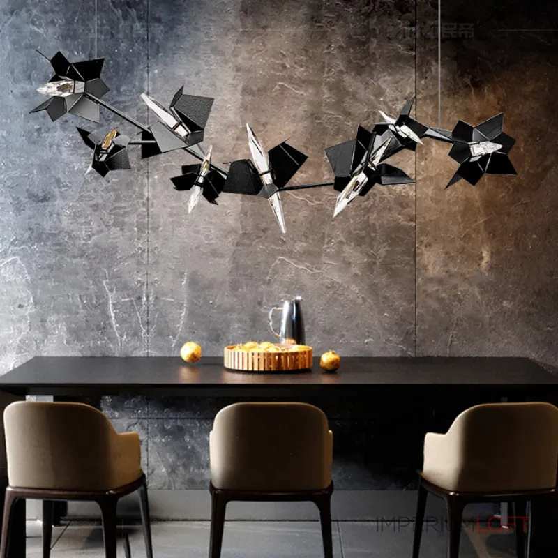 Подвесной светильник BERGAMO L150 Black от ImperiumLoft