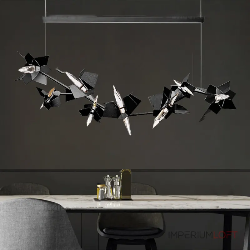 Подвесной светильник BERGAMO L150 Black от ImperiumLoft