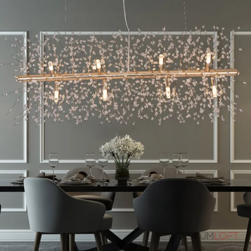 Потолочный светильник ROSALIA LONG L92 Chrome от ImperiumLoft