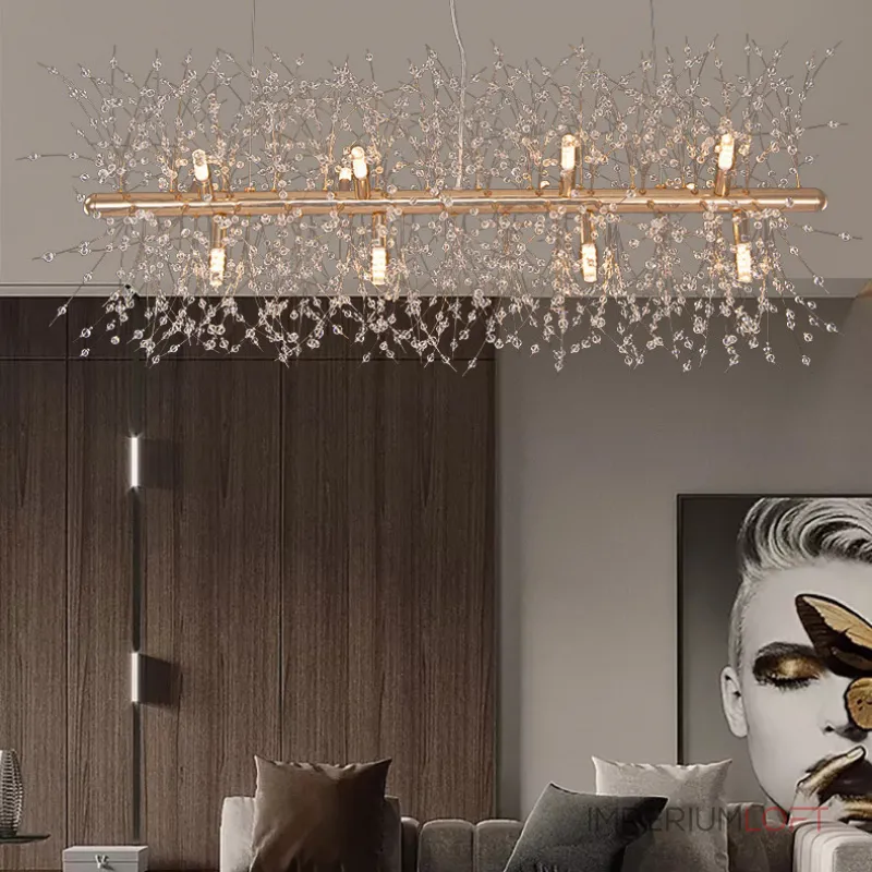 Потолочный светильник ROSALIA LONG L92 Chrome от ImperiumLoft