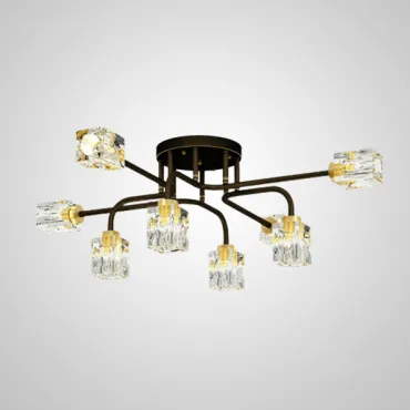 Потолочная люстра MICHAL L8 Brass Black