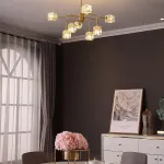 Потолочная люстра MICHAL L8 Brass