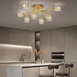 Потолочная люстра MICHAL L8 Brass