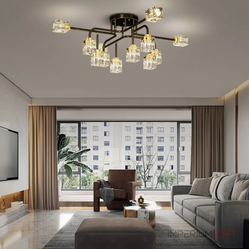 Потолочная люстра MICHAL L8 Brass