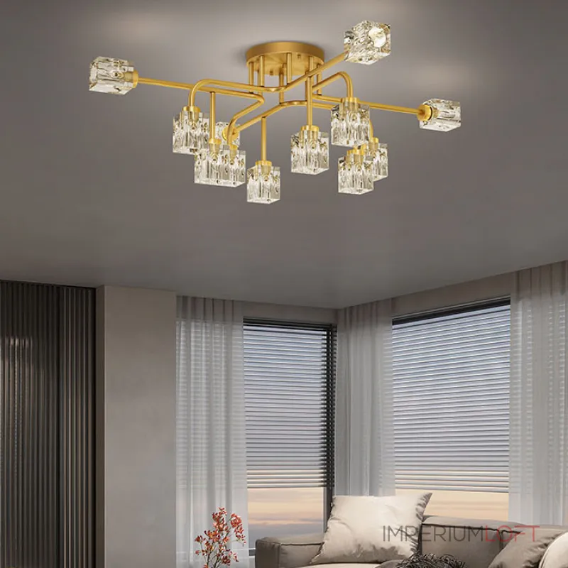 Потолочная люстра MICHAL L8 Brass