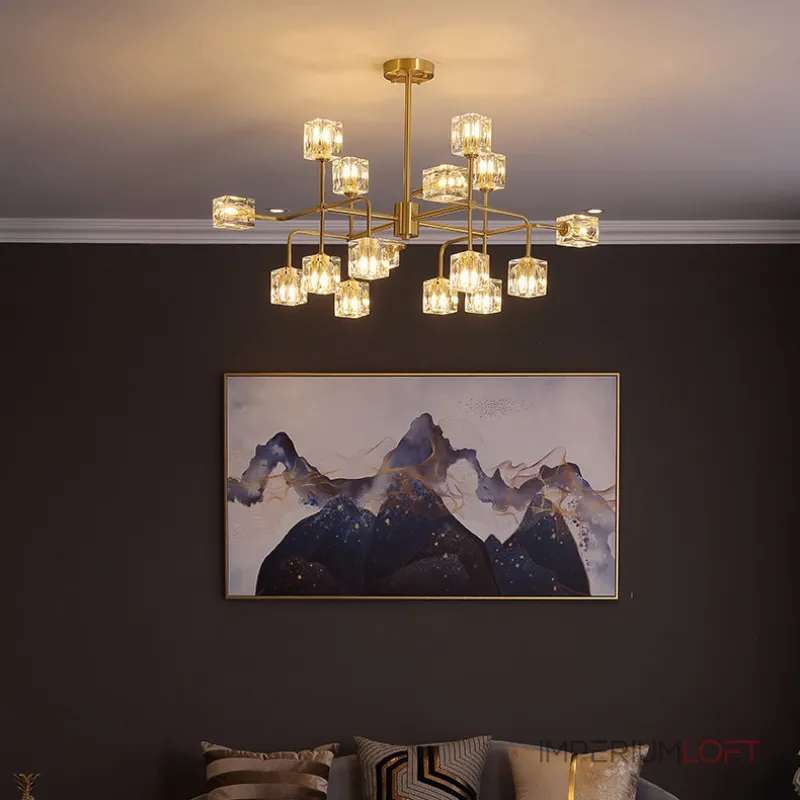 Потолочная люстра MICHAL L8 Brass