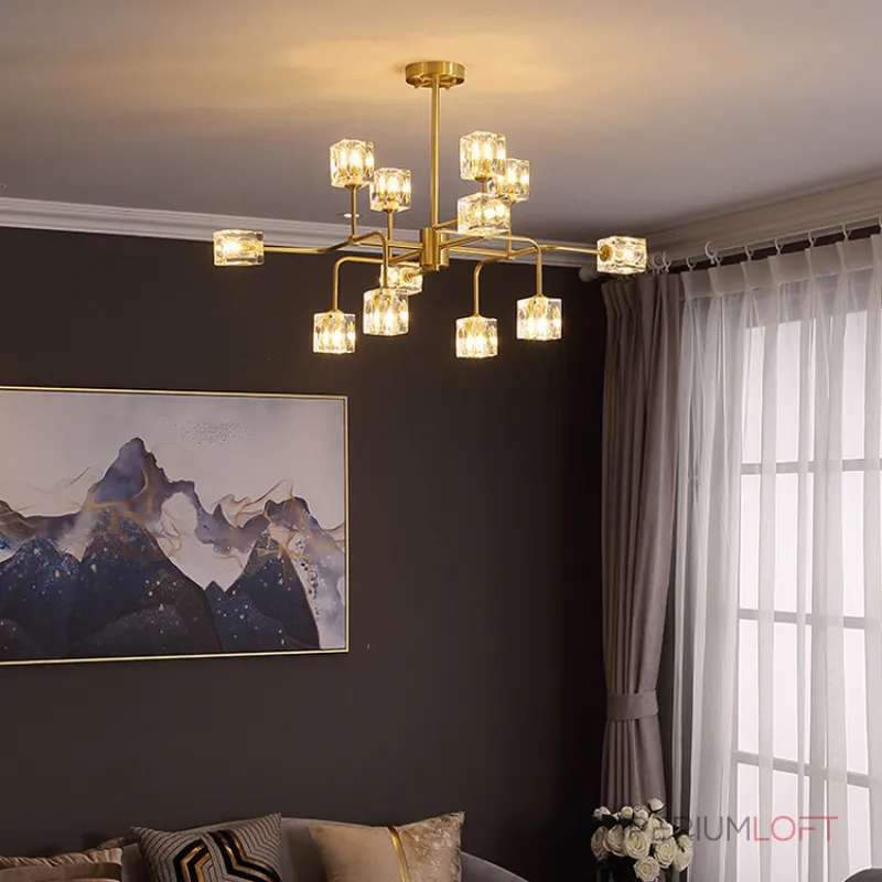 Потолочная люстра MICHAL L8 Brass