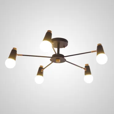 Потолочная люстра ROTARY L5 Black Потолочная люстра ROTARY L5 Black