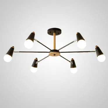 Потолочная люстра ROTARY L6 Black Потолочная люстра ROTARY L6 Black