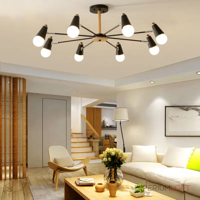 Потолочная люстра ROTARY L8 White Потолочная люстра ROTARY L8 White