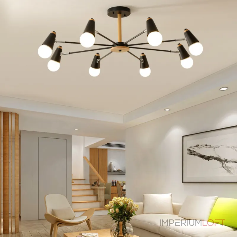 Потолочная люстра ROTARY L8 White Потолочная люстра ROTARY L8 White