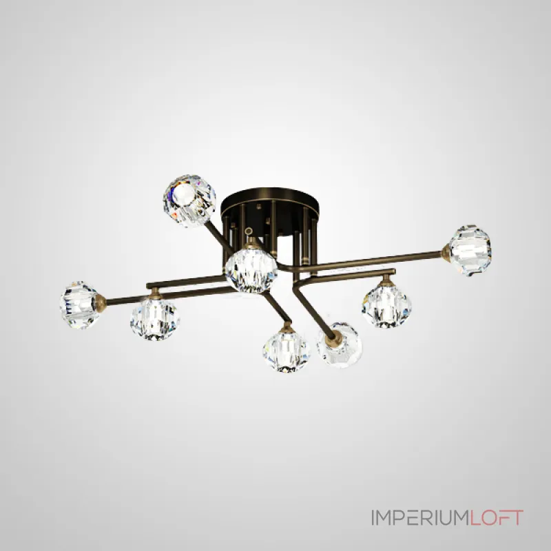 Потолочная люстра RH CH L8 Brass