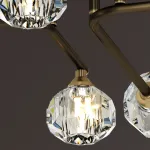 Потолочная люстра RH CH L8 Brass