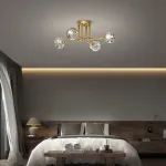 Потолочная люстра RH CH L8 Brass