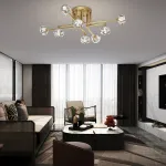 Потолочная люстра RH CH L8 Brass