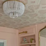 Потолочная люстра JACQUELINE CLEAR FLUSH-MOUNT Crystal