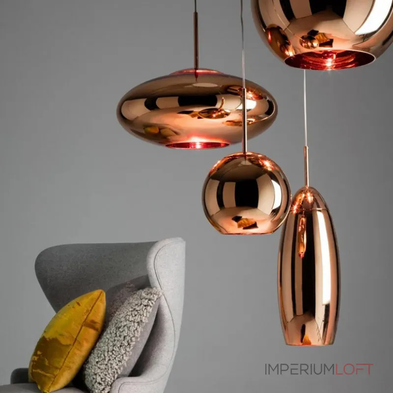 Подвесной светильник Tom Dixon Copper Wide Pendant Lamp D25 Подвесной светильник Tom Dixon Copper Wide Pendant Lamp D25