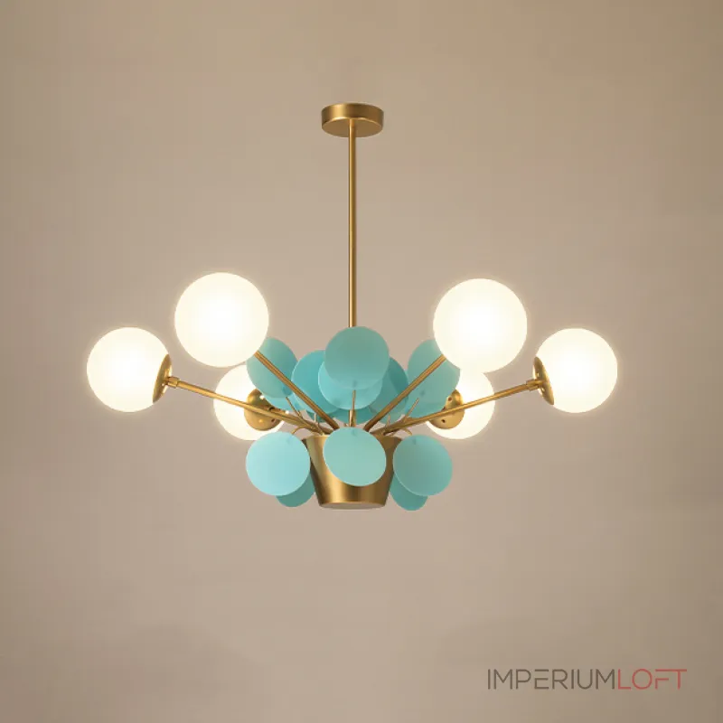 Потолочный светильник Light of MATISSE CH L4 Blue от ImperiumLoft