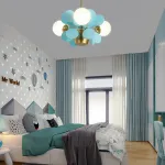 Потолочный светильник Light of MATISSE CH L4 Blue от ImperiumLoft