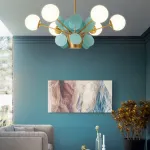 Потолочный светильник Light of MATISSE CH L4 Blue от ImperiumLoft