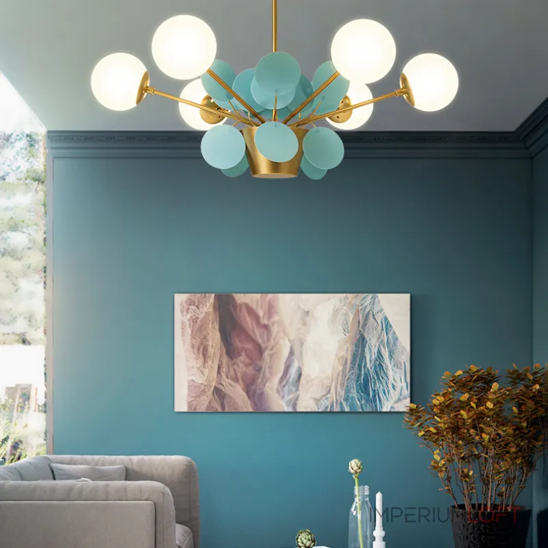 Потолочный светильник Light of MATISSE CH L4 Blue от ImperiumLoft