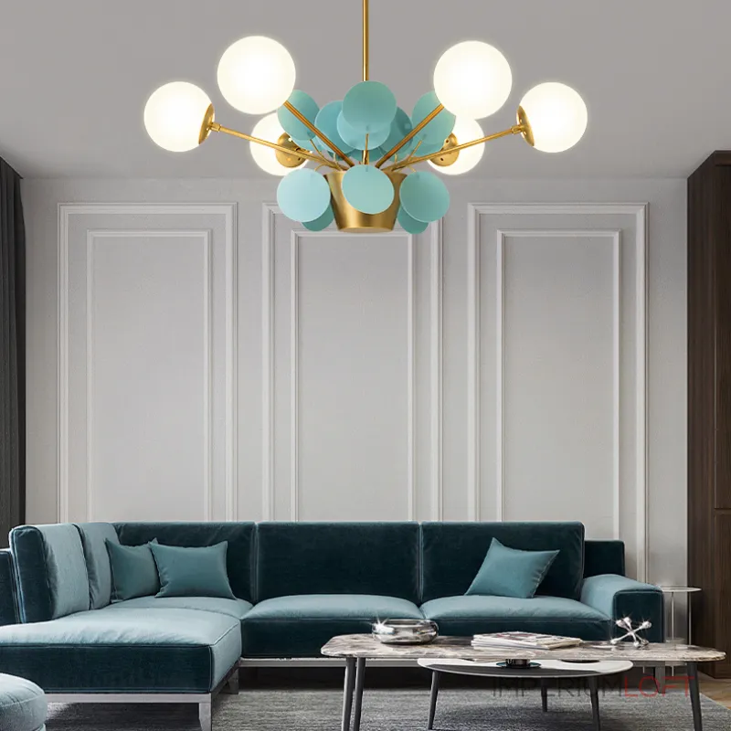 Потолочный светильник Light of MATISSE CH L4 Blue от ImperiumLoft