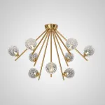 Люстра на штанге INGELA CH L12 Brass