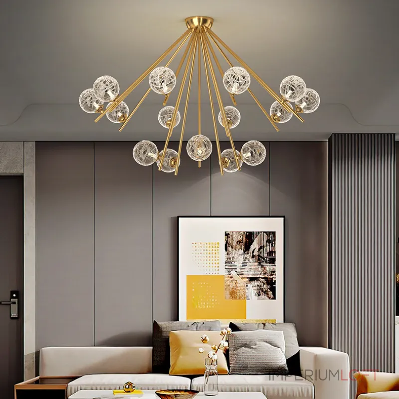 Люстра на штанге INGELA CH L12 Brass