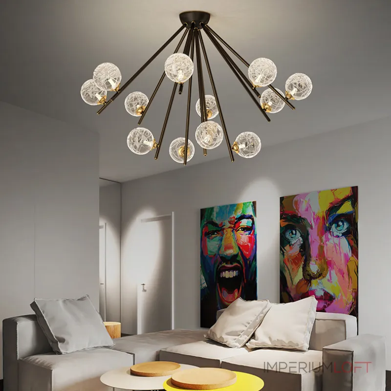 Люстра на штанге INGELA CH L12 Brass