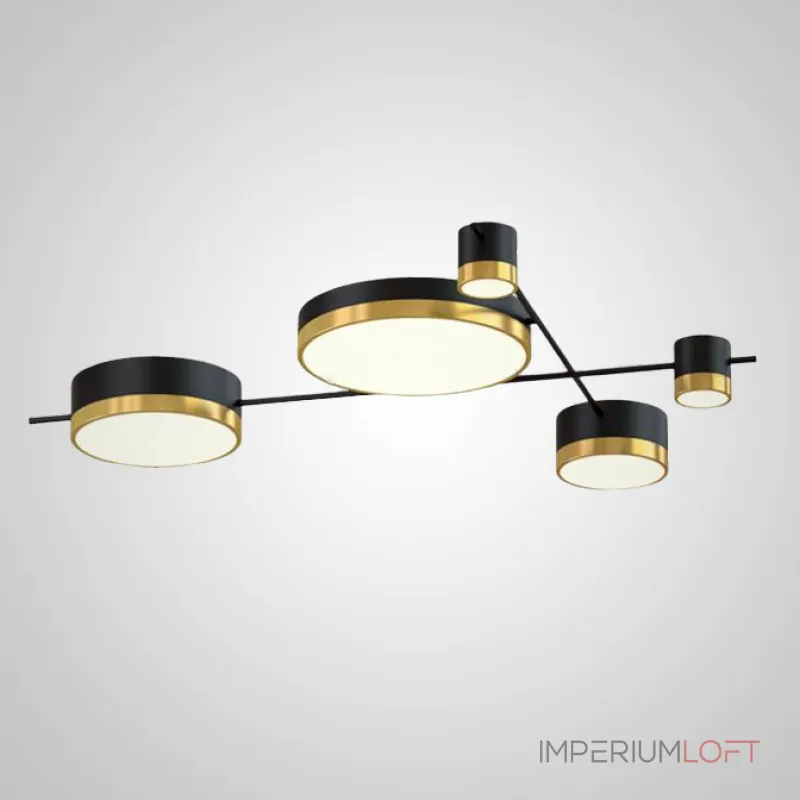 Потолочная люстра CHUTE A Black White