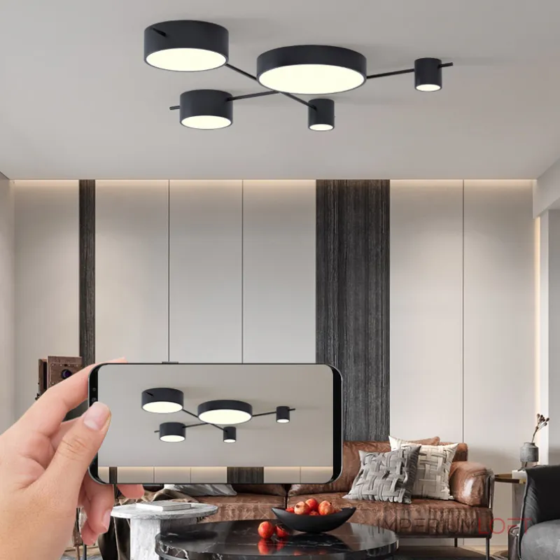 Потолочная люстра CHUTE D Black