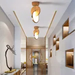 Потолочный светильник GLATT WOOD CH Dark brown от ImperiumLoft