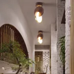 Потолочный светильник GLATT WOOD CH Dark brown от ImperiumLoft