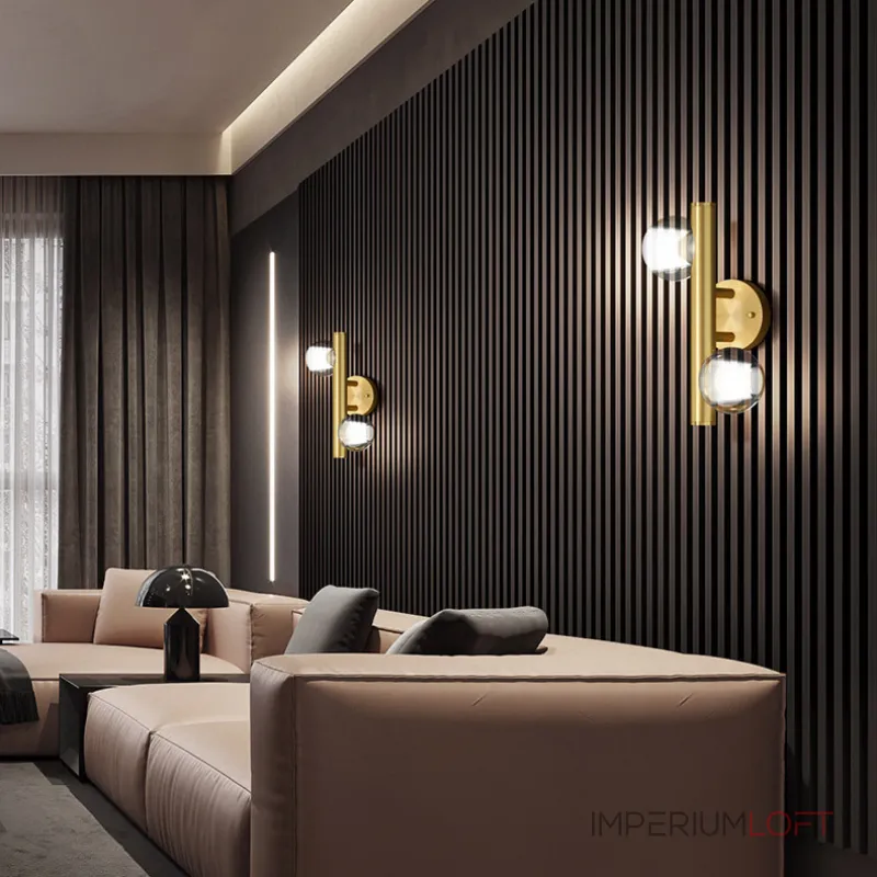 Настенный светильник ILIANA WALL B Brass от ImperiumLoft