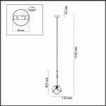 Подвесной светильник ICHE ONE от ImperiumLoft