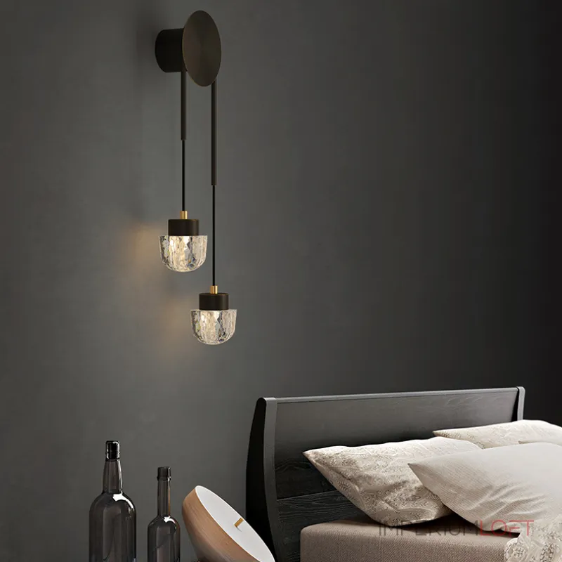 Настенный светильник LYKKE Black от ImperiumLoft Настенный светильник LYKKE Black от ImperiumLoft