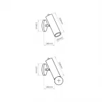 Настенный светильник RIMINI B Light brown от ImperiumLoft