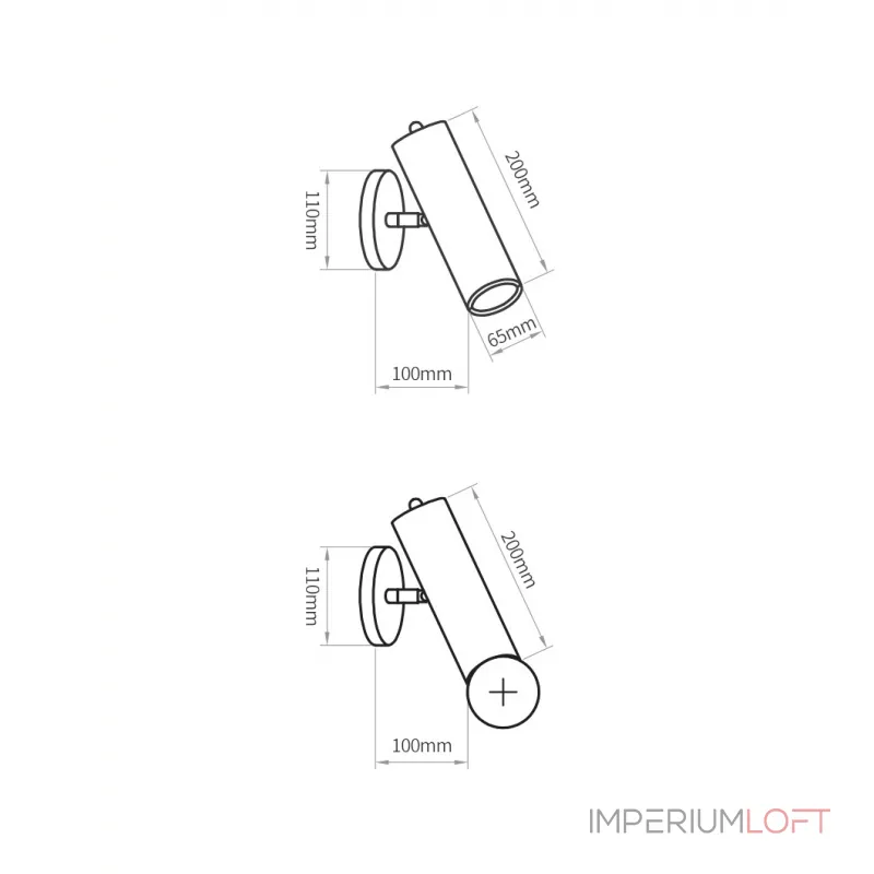 Настенный светильник RIMINI B Light brown от ImperiumLoft