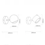 Настенный светильник BERNY A Light brown от ImperiumLoft