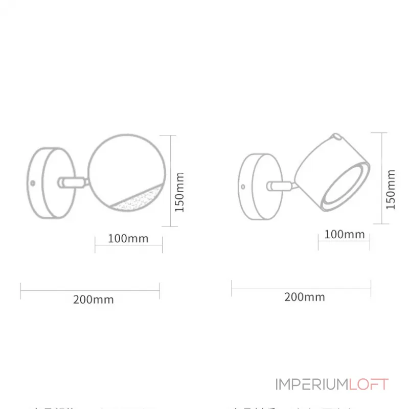 Настенный светильник BERNY A Light brown от ImperiumLoft