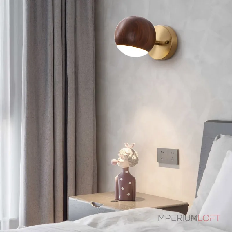 Настенный светильник BERNY A Light brown от ImperiumLoft