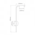 Настенный светильник PATSY H55 Dark brown от ImperiumLoft