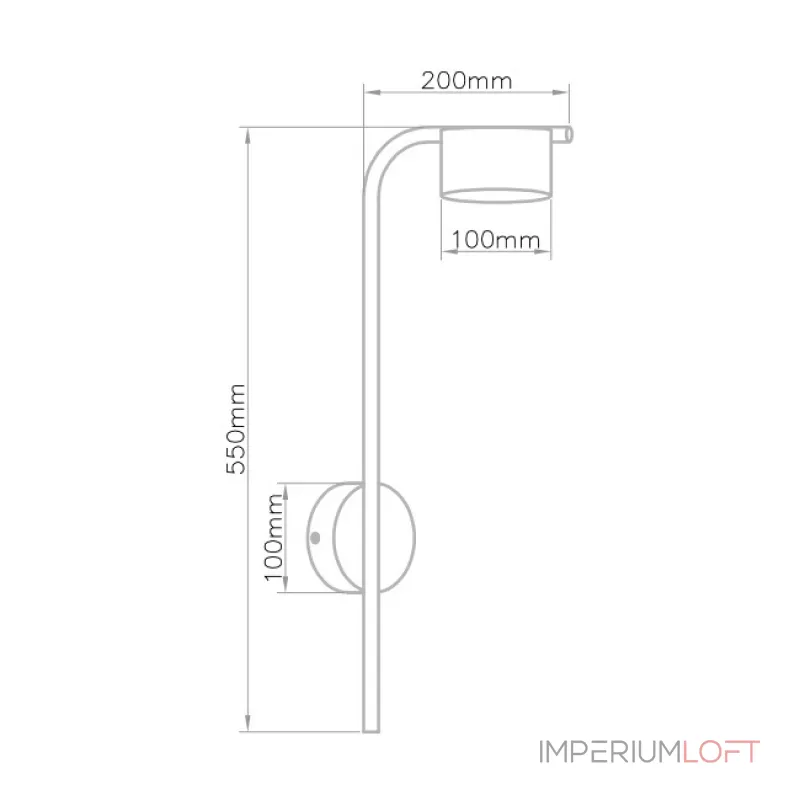 Настенный светильник PATSY H55 Dark brown от ImperiumLoft