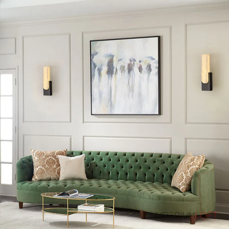 Настенный светодиодный светильник с прямоугольным плафоном из мрамора MIRCA B Black от ImperiumLoft Настенный светодиодный светильник с прямоугольным плафоном из мрамора MIRCA B Black от ImperiumLoft