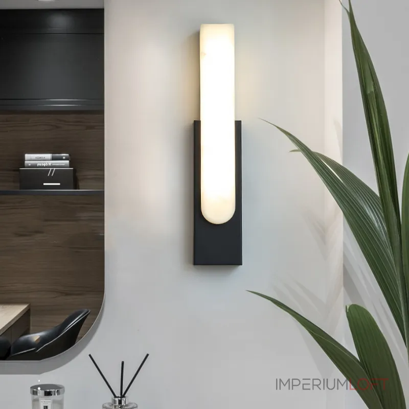 Настенный светодиодный светильник с прямоугольным плафоном из мрамора MIRCA B Black от ImperiumLoft Настенный светодиодный светильник с прямоугольным плафоном из мрамора MIRCA B Black от ImperiumLoft